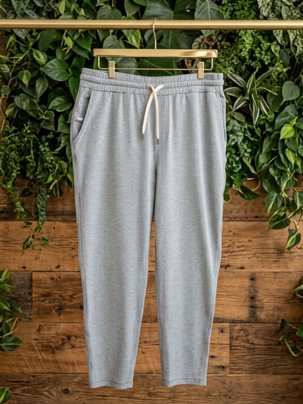 Vuori Ponto Performance Drawstring Pants Men 2XL Lt Blueish Gray Stretch V418